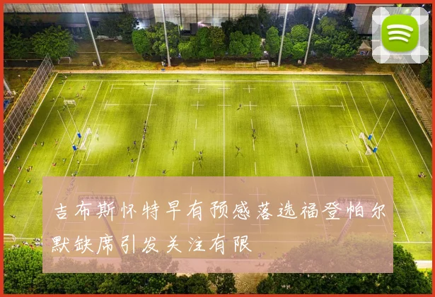 吉布斯怀特早有预感落选福登帕尔默缺席引发关注有限